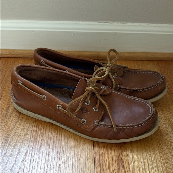 Sperry Brown Leather Original Classic Boat Shoes Men 10M Style 0532002 - Picture 1 of 7